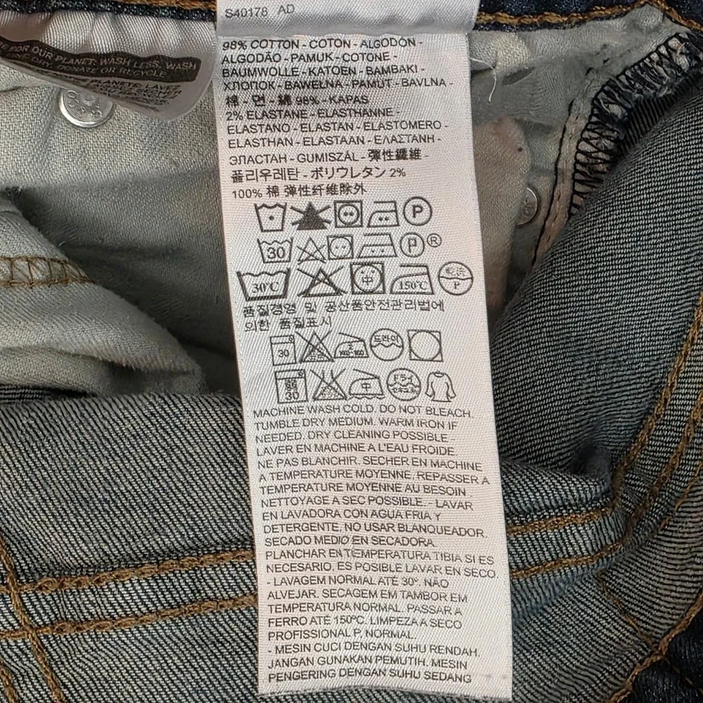 Levi's 505‎ Regular Fit Mens Blue Denim Jeans W 32 L 30